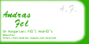 andras fel business card